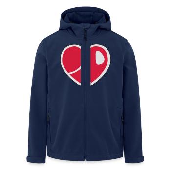 Steak Heart - Recycelte Männer Softshell-Jacke von Stanley/Stella - Navy - Vorne - AI Model Male 185 light (185cm)