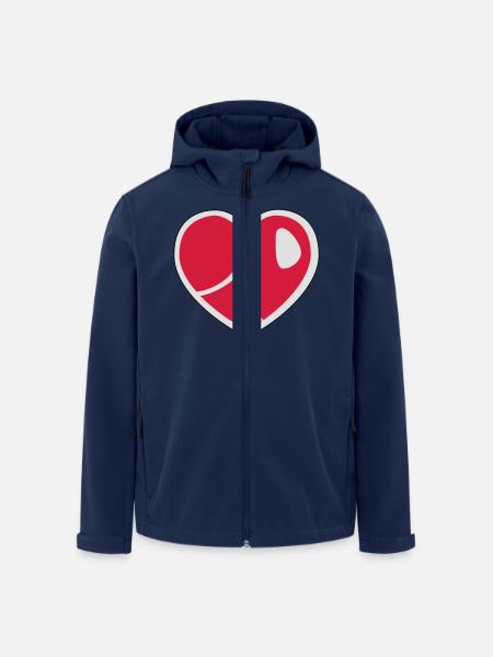 Steak Heart - Men’s Recycled Softshell Jacket by Stanley/Stella - navy