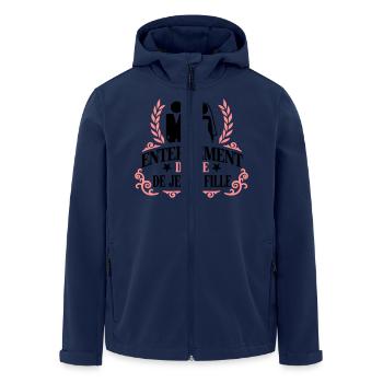 Enterrement de vie de jeune fille - Recycelte Männer Softshell-Jacke von Stanley/Stella - Navy - Vorne - AI Model Male 185 light (185cm)