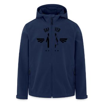 Game Over - Recycelte Männer Softshell-Jacke von Stanley/Stella - Navy - Vorne - AI Model Male 185 light (185cm)