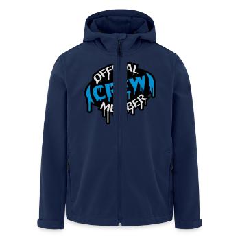 Official Crew Member Stamp - Veste softshell homme en polyester recyclé Stanley/Stella - marine - Devant - AI Model Male 185 light (185cm)