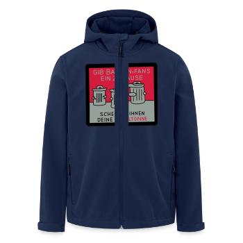 Gib Bayernfans ein Zuhause! - Recycelte Männer Softshell-Jacke von Stanley/Stella - Navy - Vorne - AI Model Male 185 light (185cm)