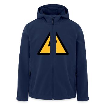 electricien - Veste softshell homme en polyester recyclé Stanley/Stella - marine - Devant - AI Model Male 185 light (185cm)
