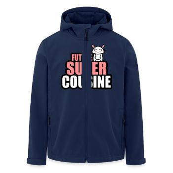 future super cousine - Veste softshell homme en polyester recyclé Stanley/Stella - marine - Devant - AI Model Male 185 light (185cm)