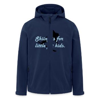 Skiing is for little fat kids - Recycelte Männer Softshell-Jacke von Stanley/Stella - Navy - Vorne - AI Model Male 185 light (185cm)
