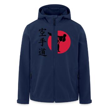 Karate - Veste softshell homme en polyester recyclé Stanley/Stella - marine - Devant - AI Model Male 185 light (185cm)