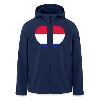 Coeur des Pays-Bas - Veste softshell homme en polyester recyclé Stanley/Stella - marine - Devant - AI Model Male 185 light (185cm)