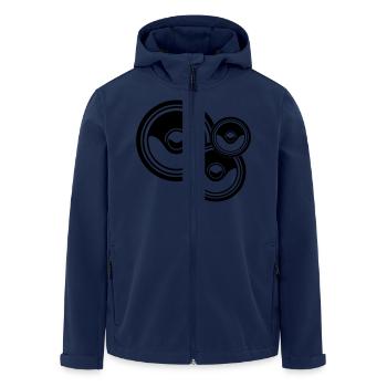 Bass Sound Music Musik Rave - Veste softshell homme en polyester recyclé Stanley/Stella - marine - Devant - AI Model Male 185 light (185cm)