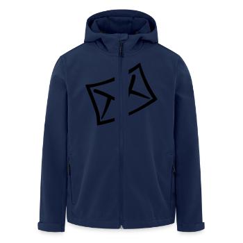 Lettre - Veste softshell homme en polyester recyclé Stanley/Stella - marine - Devant - AI Model Male 185 light (185cm)