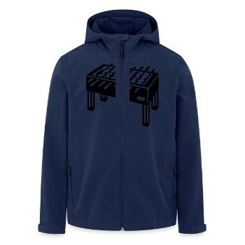 Baby-foot - Veste softshell homme en polyester recyclé Stanley/Stella - marine - Devant - AI Model Male 185 light (185cm)
