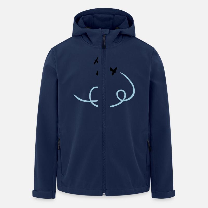 Avion - Veste softshell homme en polyester recyclé Stanley/Stella - marine