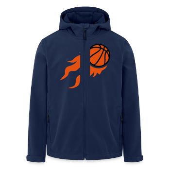 Basketball - Veste softshell homme en polyester recyclé Stanley/Stella - marine - Devant - AI Model Male 185 light (185cm)