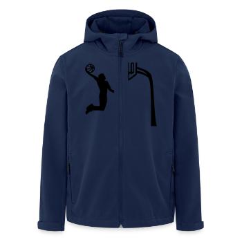 Basketball - Veste softshell homme en polyester recyclé Stanley/Stella - marine - Devant - AI Model Male 185 light (185cm)