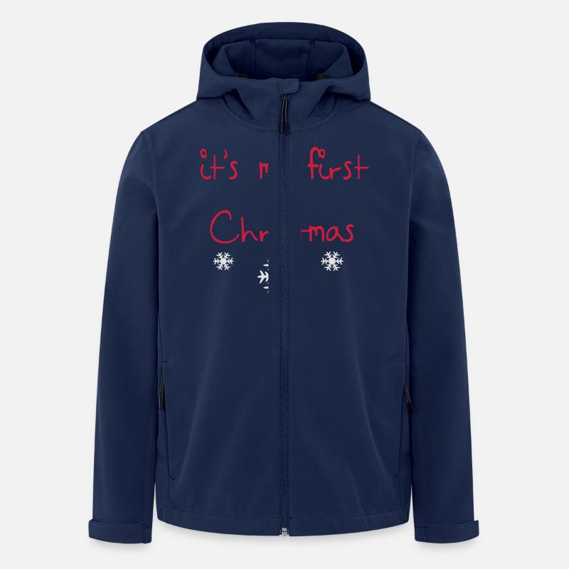 First Christmas - Recycelte Männer Softshell-Jacke von Stanley/Stella - Navy
