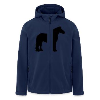 Pferd - Recycelte Männer Softshell-Jacke von Stanley/Stella - Navy - Vorne - AI Model Male 185 light (185cm)