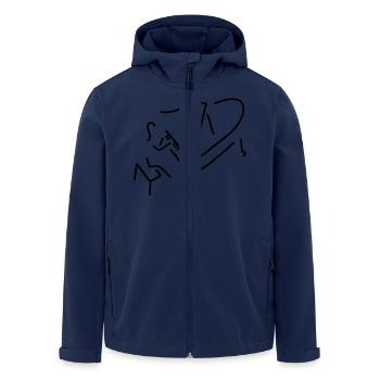 pianistin an flüegel - Recycelte Männer Softshell-Jacke von Stanley/Stella - Navy - Vorne - AI Model Male 185 light (185cm)