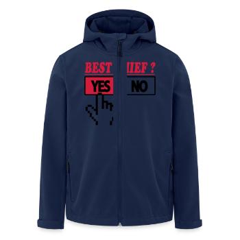 Best chief ? yes 222 - Veste softshell homme en polyester recyclé Stanley/Stella - marine - Devant - AI Model Male 185 light (185cm)