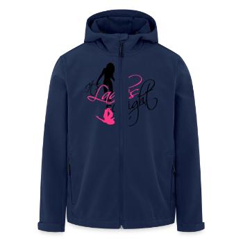 cool its ladies night ausgehen freundinnen party f - Recycelte Männer Softshell-Jacke von Stanley/Stella - Navy - Vorne - AI Model Male 185 light (185cm)