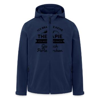 Therapie Garmisch Partenkirchen - Men’s Recycled Softshell Jacket by Stanley/Stella - navy - Front - AI Model Male 185 light (185cm)