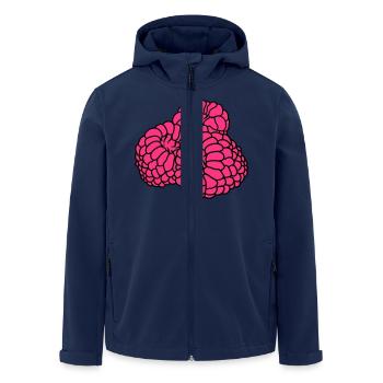 beaucoup de framboises baies délicieux - Veste softshell homme en polyester recyclé Stanley/Stella - marine - Devant - AI Model Male 185 light (185cm)