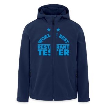 Restaurant tester - Men’s Recycled Softshell Jacket by Stanley/Stella - navy - Front - AI Model Male 185 light (185cm)