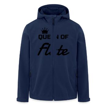 Flöte Flötist Musik Musiker Musikerin - Recycelte Männer Softshell-Jacke von Stanley/Stella - Navy - Vorne - AI Model Male 185 light (185cm)