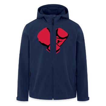 Boxing gloves - Men’s Recycled Softshell Jacket by Stanley/Stella - navy - Front - AI Model Male 185 light (185cm)