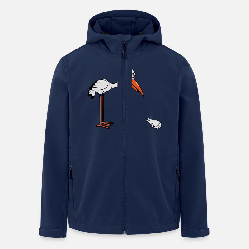 Stork frog funny - Men’s Recycled Softshell Jacket by Stanley/Stella - navy