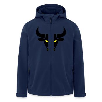 stier_002 - Men’s Recycled Softshell Jacket by Stanley/Stella - navy - Front - AI Model Male 185 light (185cm)