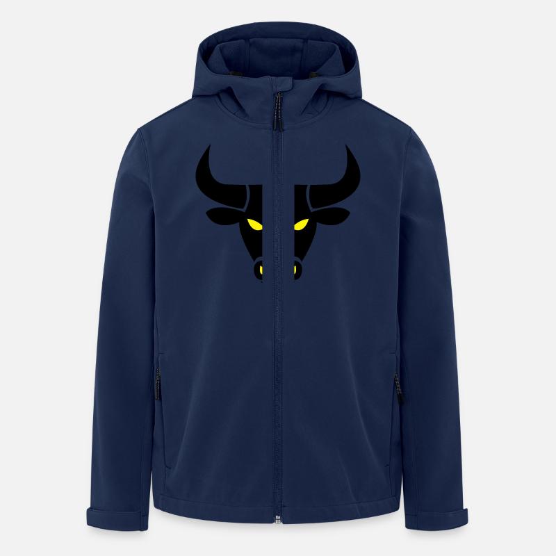 stier_002 - Recycelte Männer Softshell-Jacke von Stanley/Stella - Navy