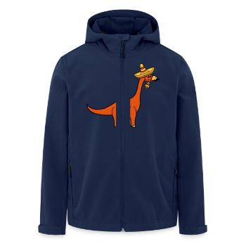 mexikaner südamerika sombrero mustache schnurrbart - Recycelte Männer Softshell-Jacke von Stanley/Stella - Navy - Vorne - AI Model Male 185 light (185cm)