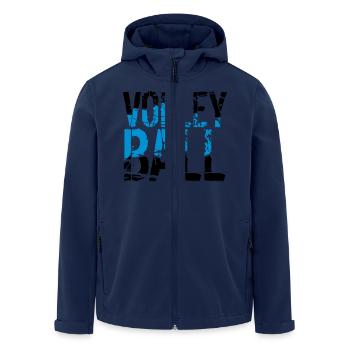 graffiti tropfen spray stempel muster cool Volleyb - Recycelte Männer Softshell-Jacke von Stanley/Stella - Navy - Vorne - AI Model Male 185 light (185cm)