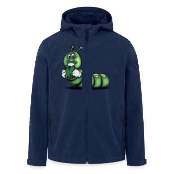 raupe süss liebc apfel - Recycelte Männer Softshell-Jacke von Stanley/Stella - Navy - Vorne - AI Model Male 185 light (185cm)