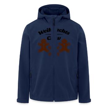 weihnachts crew lebkuchenmann - Recycelte Männer Softshell-Jacke von Stanley/Stella - Navy - Vorne - AI Model Male 185 light (185cm)