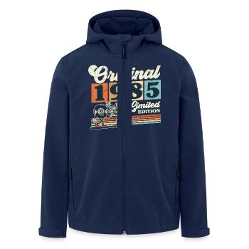 40th Birthday 40 Years Born 1985 Man Woman - Men’s Recycled Softshell Jacket by Stanley/Stella - navy - Front - AI Model Male 185 light (185cm)