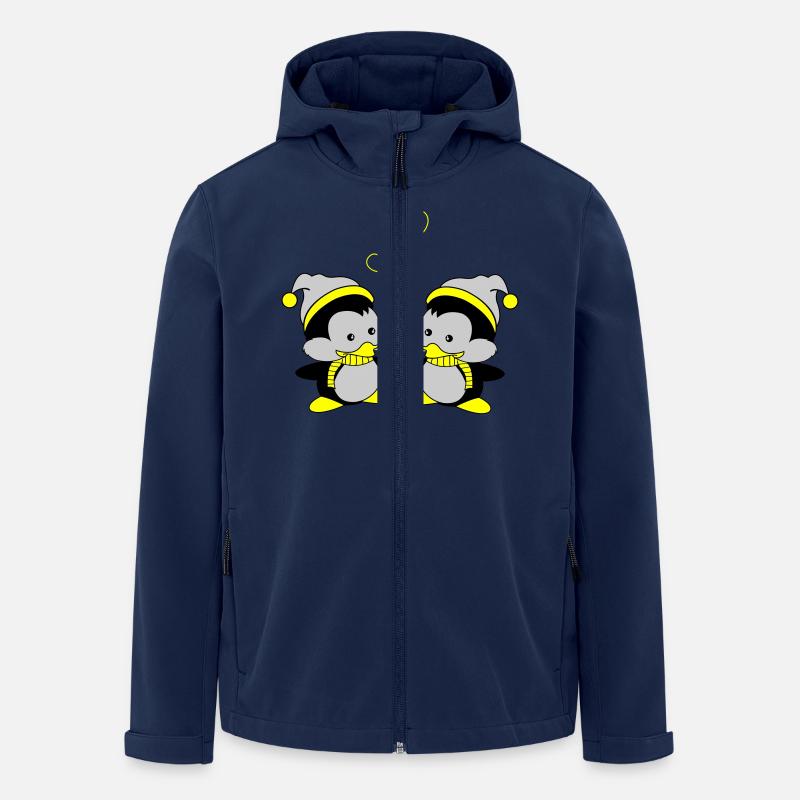 pingus in love - Recycelte Männer Softshell-Jacke von Stanley/Stella - Navy