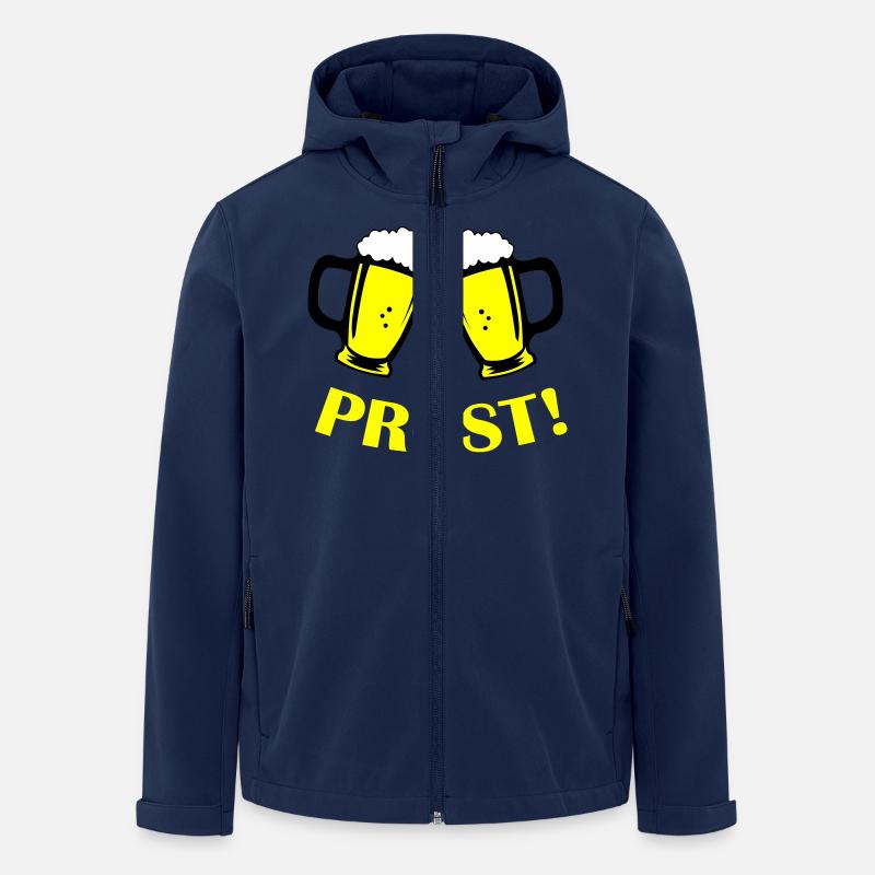 Santé de la bière - Veste softshell homme en polyester recyclé Stanley/Stella - marine
