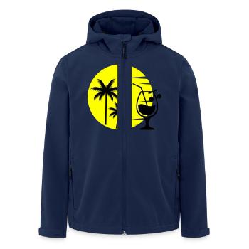 Cocktail Sunset - Men’s Recycled Softshell Jacket by Stanley/Stella - navy - Front - AI Model Male 185 light (185cm)