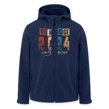 Jahrgang 2024: Limitierte Auflage - 1. Jubiläum. - Recycelte Männer Softshell-Jacke von Stanley/Stella - Navy - Vorne - AI Model Male 185 light (185cm)