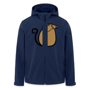 Mouse Mouse Cute Little Rat Rodent Friendly - Men’s Recycled Softshell Jacket by Stanley/Stella - navy - Front - AI Model Male 185 light (185cm)