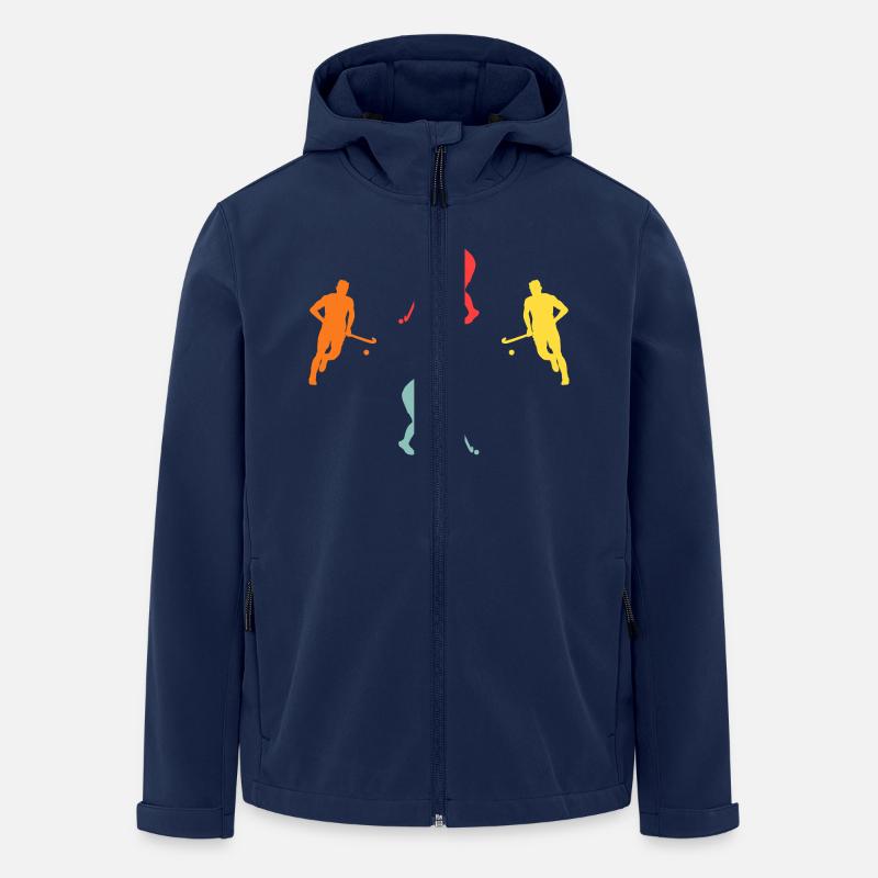 Feldhockeyspieler Evolution Feldhockey - Recycelte Männer Softshell-Jacke von Stanley/Stella - Navy