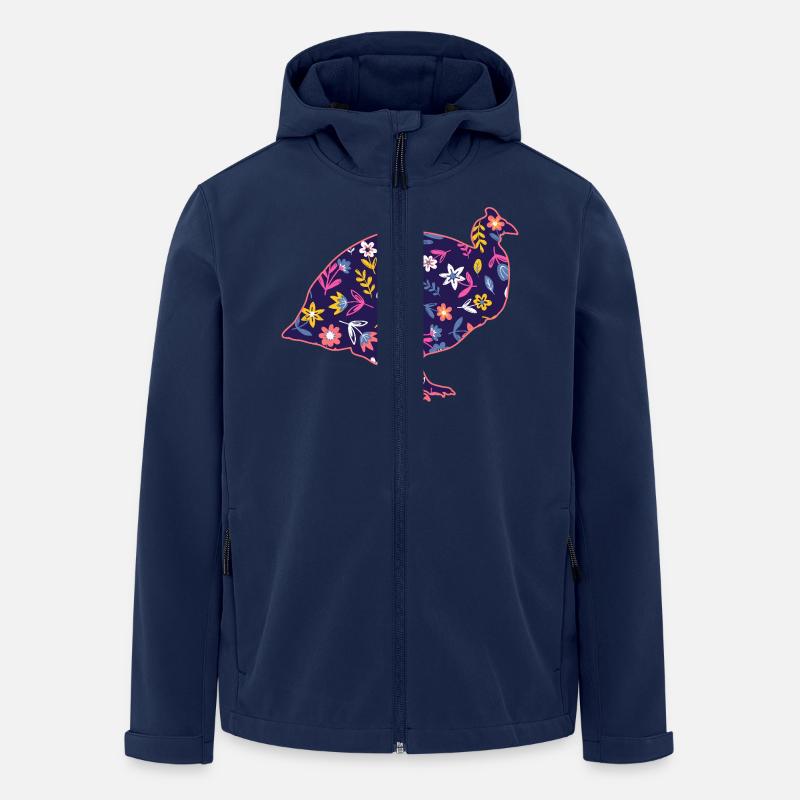 Hühner Hahn Perlhuhn - Recycelte Männer Softshell-Jacke von Stanley/Stella - Navy