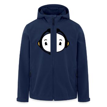 Ente Gamer zocken Voicechat Headset Konsole Spiel - Recycelte Männer Softshell-Jacke von Stanley/Stella - Navy - Vorne - AI Model Male 185 light (185cm)