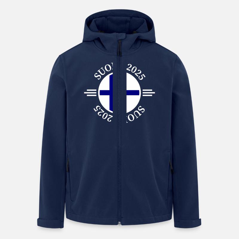Finland 2025 Suomi - Men’s Recycled Softshell Jacket by Stanley/Stella - navy