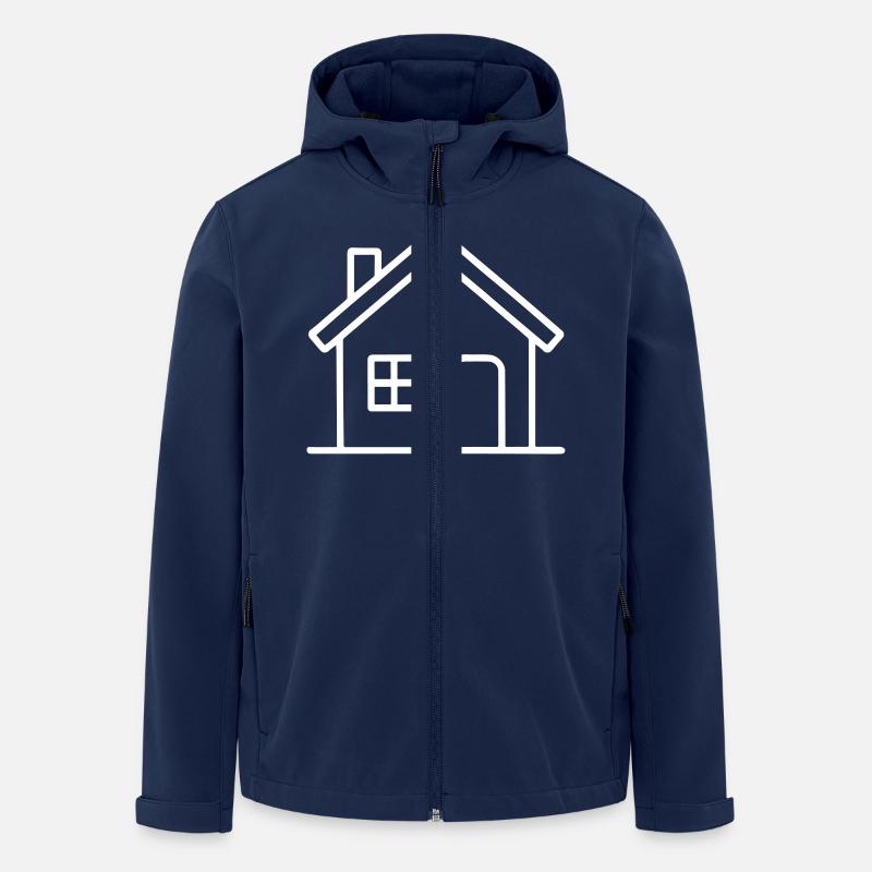 Haus Symbol - Recycelte Männer Softshell-Jacke von Stanley/Stella - Navy