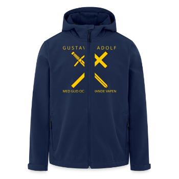 Gustav II. Adolf - Recycelte Männer Softshell-Jacke von Stanley/Stella - Navy - Vorne - AI Model Male 185 light (185cm)