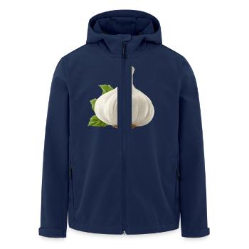 Knoblauch - Recycelte Männer Softshell-Jacke von Stanley/Stella - Navy - Vorne - AI Model Male 185 light (185cm)