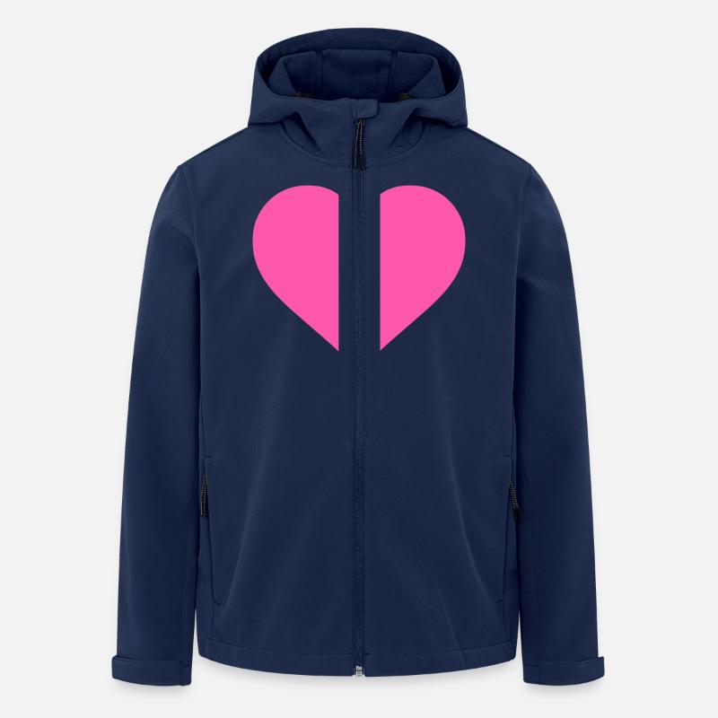 heart - Recycelte Männer Softshell-Jacke von Stanley/Stella - Navy