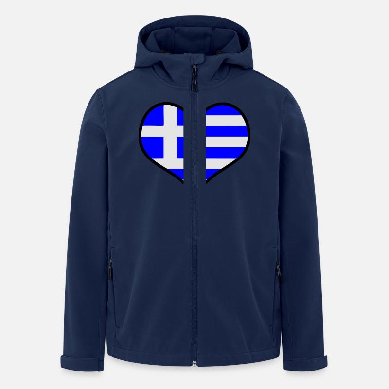 griechenland greece hellas - Recycelte Männer Softshell-Jacke von Stanley/Stella - Navy