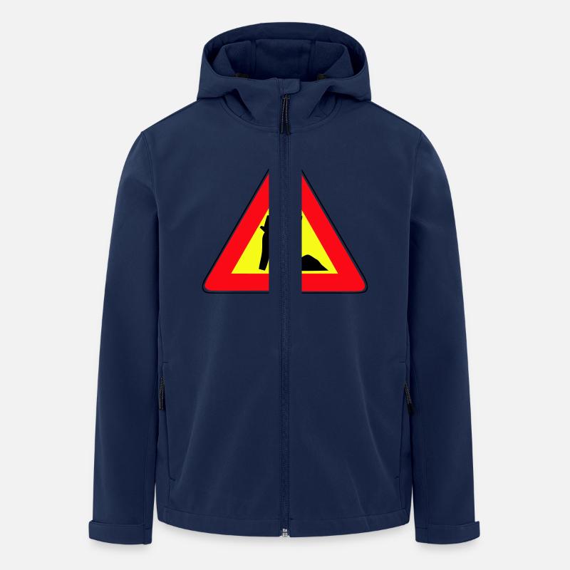 Men at Work - Men’s Recycled Softshell Jacket by Stanley/Stella - navy